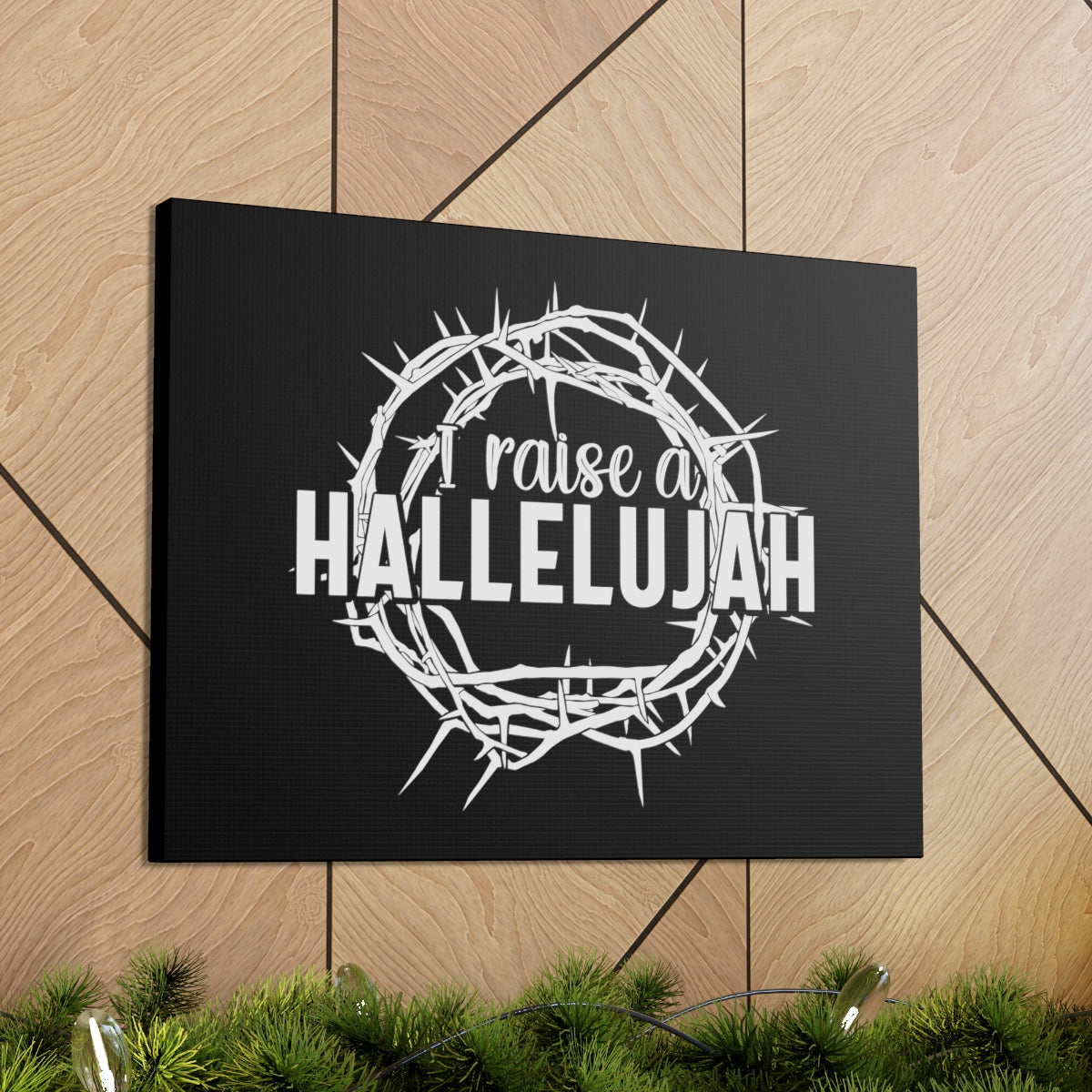 Scripture Walls I Raise A Hallelujah Psalms 135:3 Christian Wall Art Bible Verse Print Ready to Hang Unframed-Express Your Love Gifts
