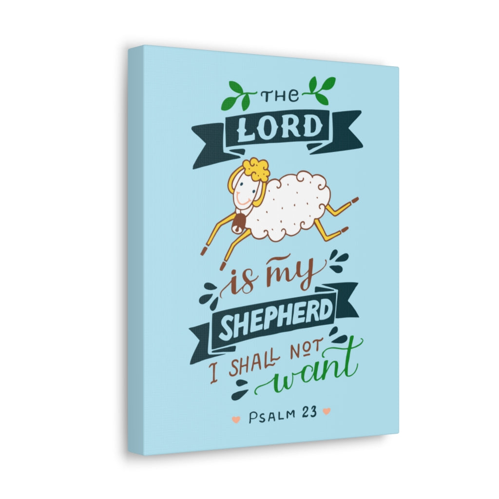 Scripture Walls I Shall Not Want Psalm 23 Christian Wall Art Bible Verse Print Ready To Hang Unframed-Express Your Love Gifts