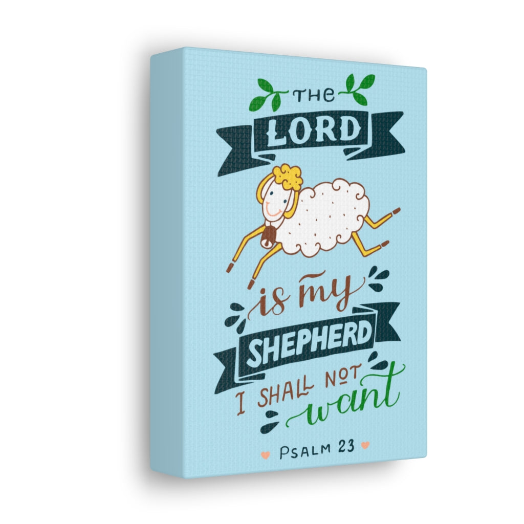 Scripture Walls I Shall Not Want Psalm 23 Christian Wall Art Bible Verse Print Ready To Hang Unframed-Express Your Love Gifts