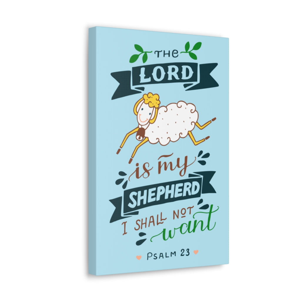 Scripture Walls I Shall Not Want Psalm 23 Christian Wall Art Bible Verse Print Ready To Hang Unframed-Express Your Love Gifts