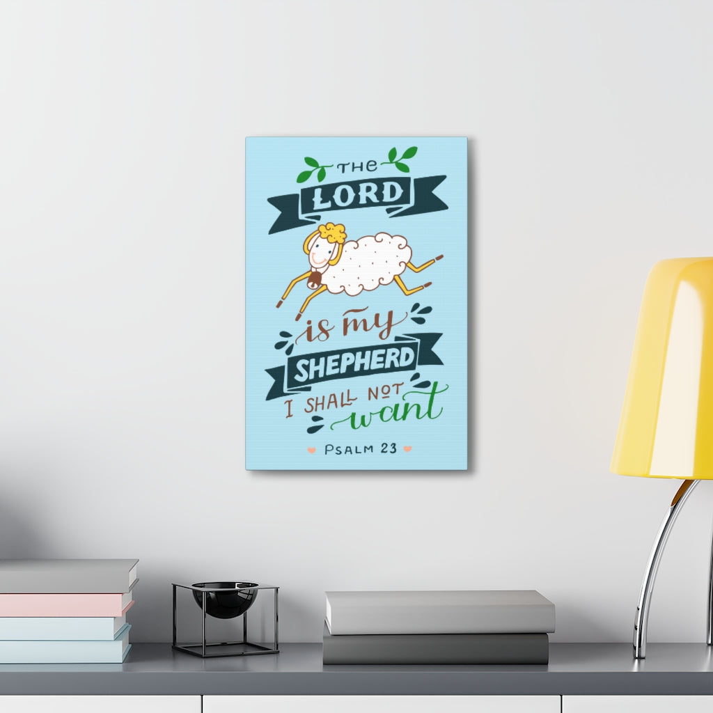 Scripture Walls I Shall Not Want Psalm 23 Christian Wall Art Bible Verse Print Ready To Hang Unframed-Express Your Love Gifts