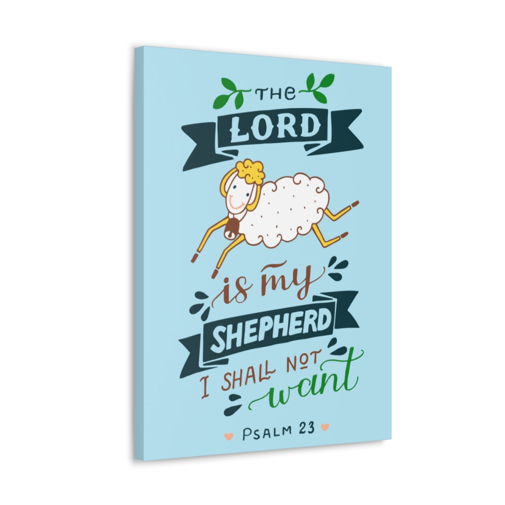Scripture Walls I Shall Not Want Psalm 23 Christian Wall Art Bible Verse Print Ready To Hang Unframed-Express Your Love Gifts