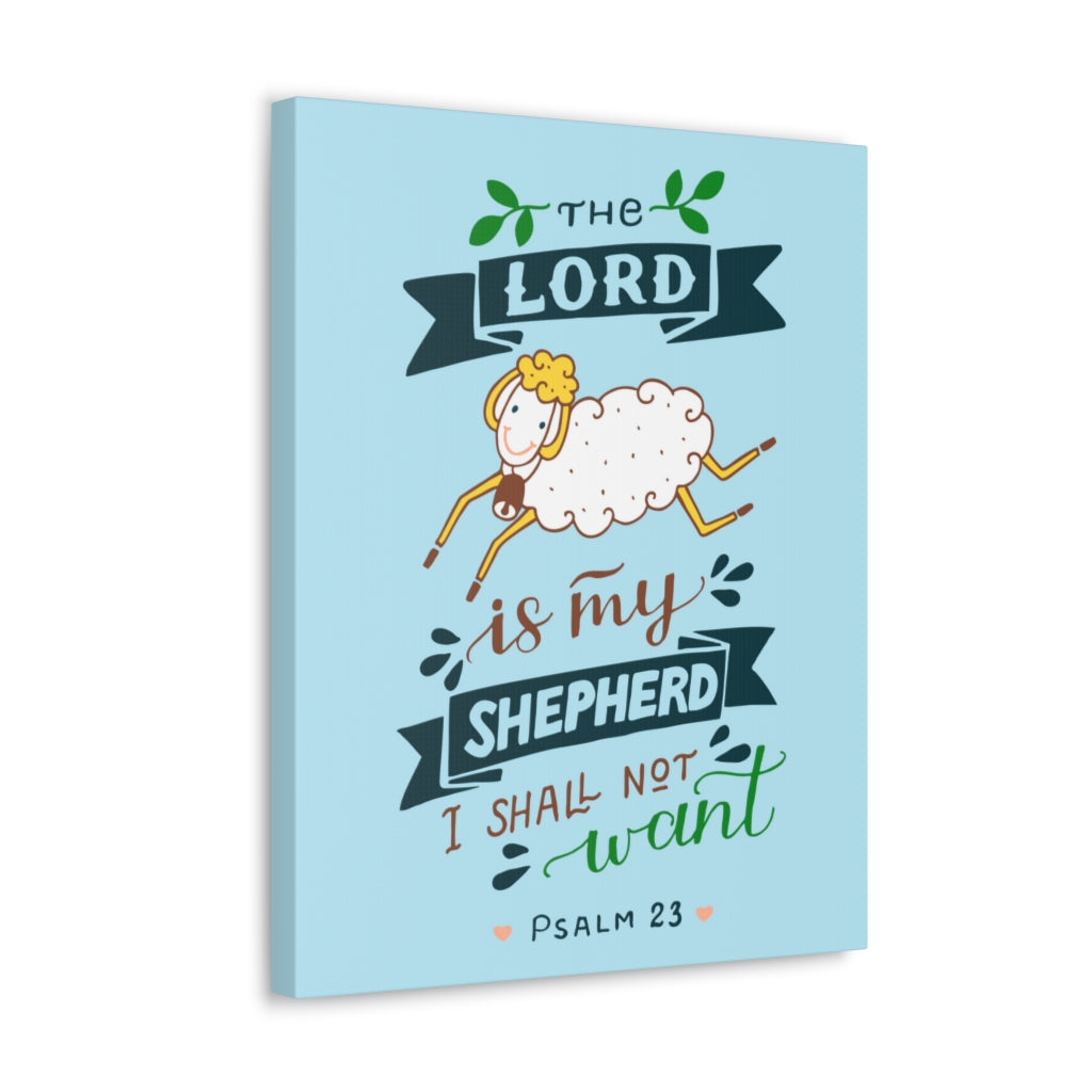 Scripture Walls I Shall Not Want Psalm 23 Christian Wall Art Bible Verse Print Ready To Hang Unframed-Express Your Love Gifts