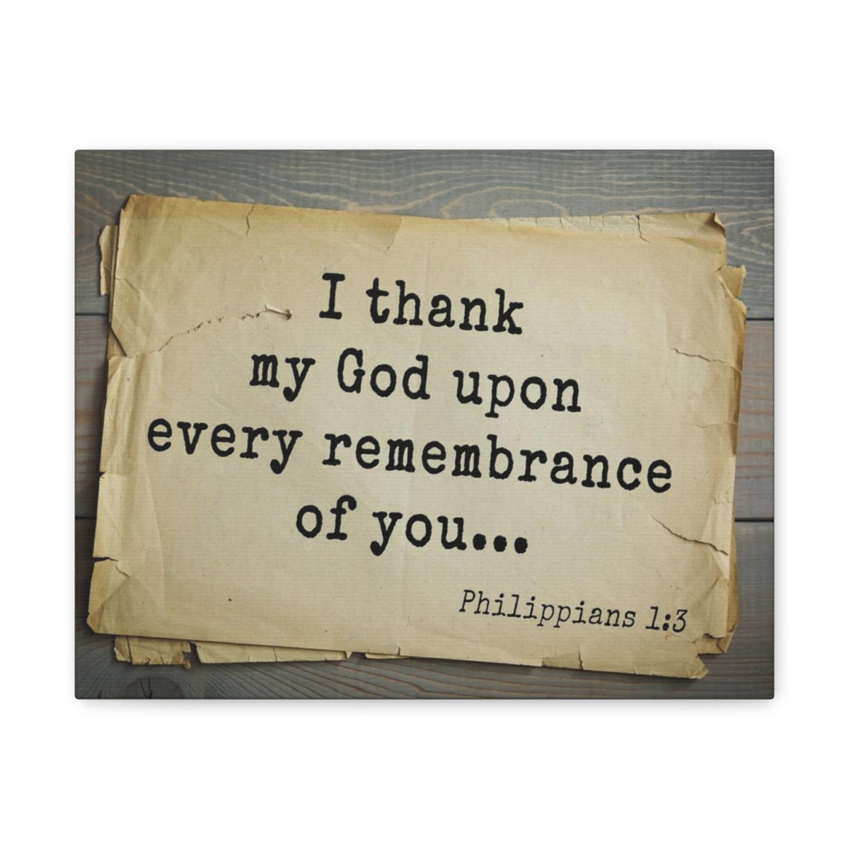 Scripture Walls I Thank My God Philippians 1:3 Bible Verse Canvas Christian Wall Art Bible Verse Print Ready To Hang Unframed-Express Your Love Gifts