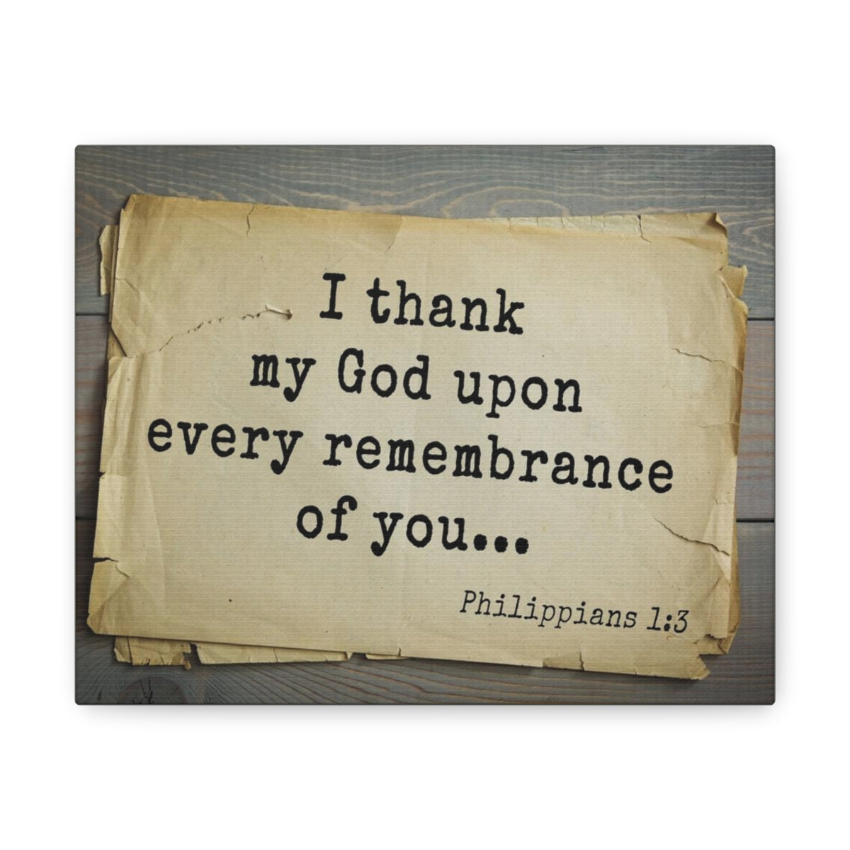 Scripture Walls I Thank My God Philippians 1:3 Bible Verse Canvas Christian Wall Art Bible Verse Print Ready To Hang Unframed-Express Your Love Gifts
