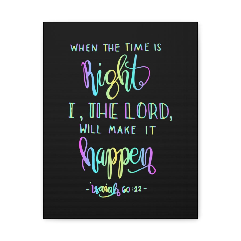 Scripture Walls I The Lord Isaiah 60:22 Christian Wall Art Bible Verse Print Ready To Hang Unframed-Express Your Love Gifts