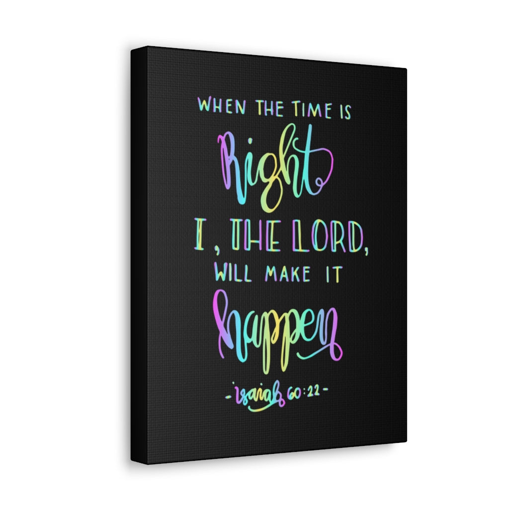 Scripture Walls I The Lord Isaiah 60:22 Christian Wall Art Bible Verse Print Ready To Hang Unframed-Express Your Love Gifts