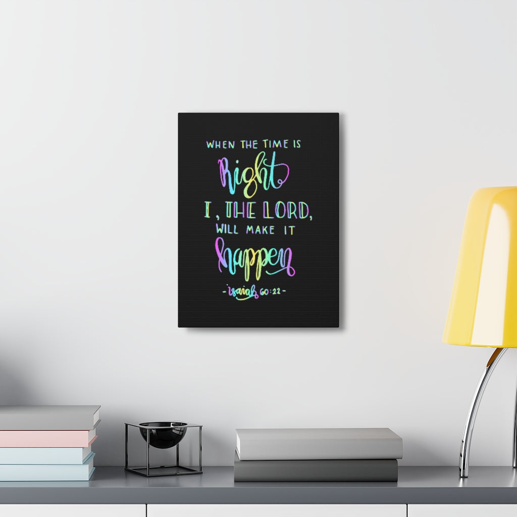 Scripture Walls I The Lord Isaiah 60:22 Christian Wall Art Bible Verse Print Ready To Hang Unframed-Express Your Love Gifts