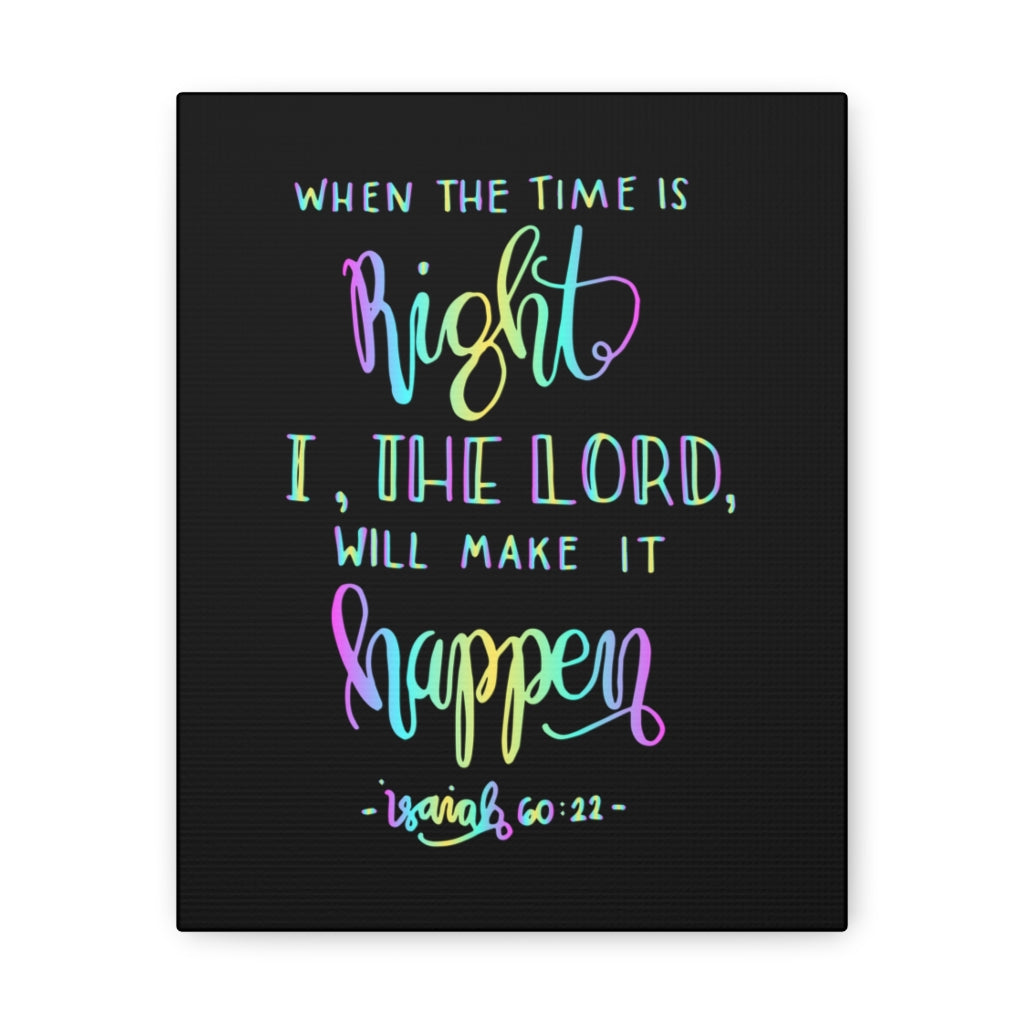 Scripture Walls I The Lord Isaiah 60:22 Christian Wall Art Bible Verse Print Ready To Hang Unframed-Express Your Love Gifts