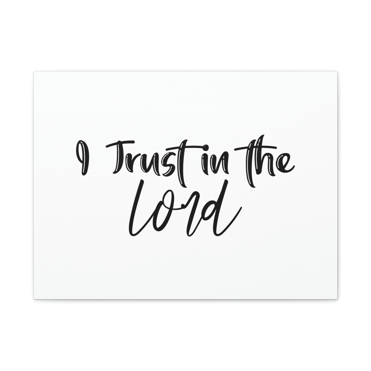 Scripture Walls I Trust In The Lord Proverbs 3:5 Plain Christian Wall Art Bible Verse Print Ready to Hang Unframed-Express Your Love Gifts