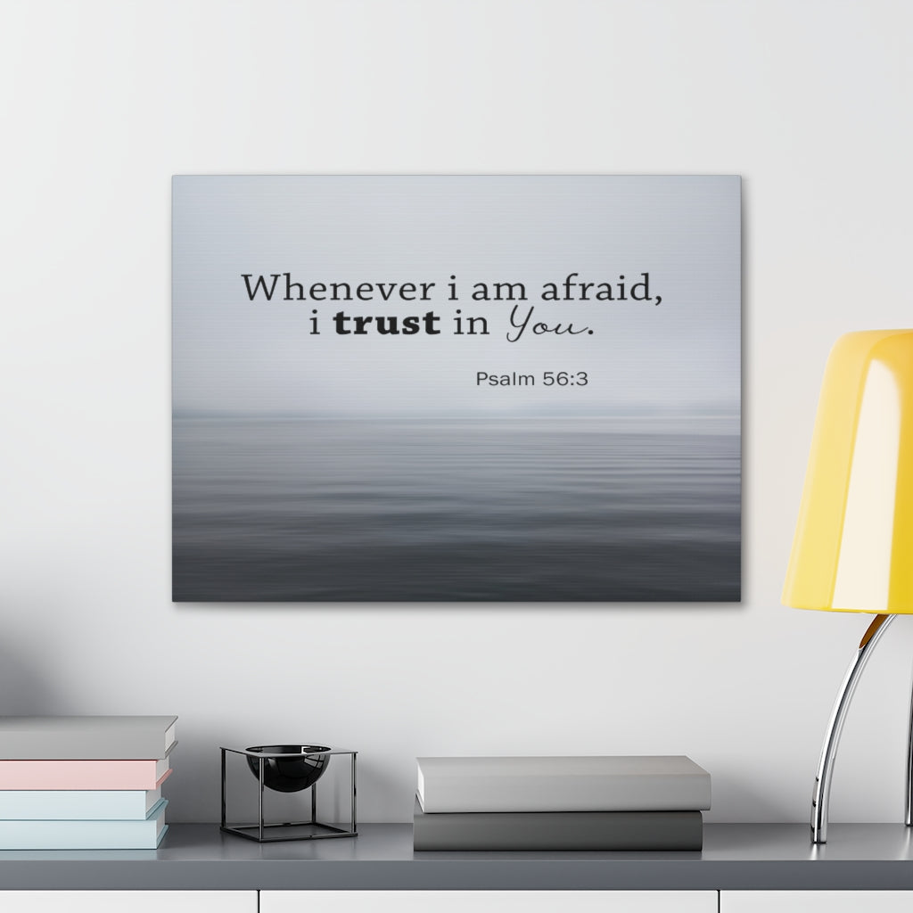 Scripture Walls I Trust In You Psalm 56:3 Bible Verse Canvas Christian Wall Art Ready to Hang Unframed-Express Your Love Gifts