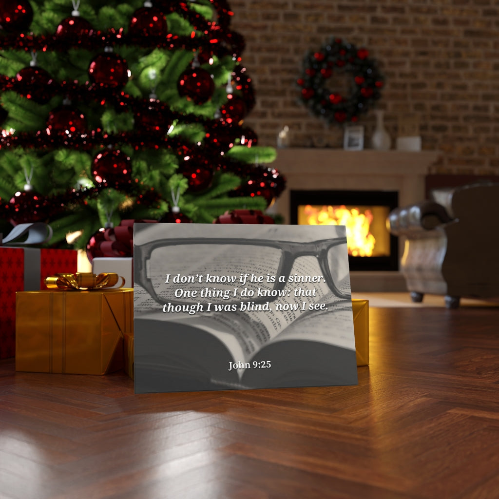 Scripture Walls I Was Blind Now I See John 9:25 Bible Verse Canvas Christian Wall Art Ready to Hang Unframed-Express Your Love Gifts