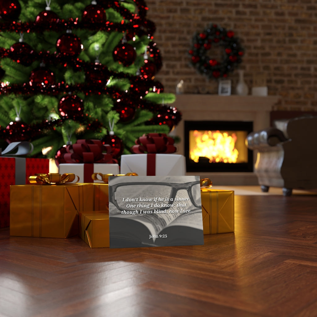 Scripture Walls I Was Blind Now I See John 9:25 Bible Verse Canvas Christian Wall Art Ready to Hang Unframed-Express Your Love Gifts