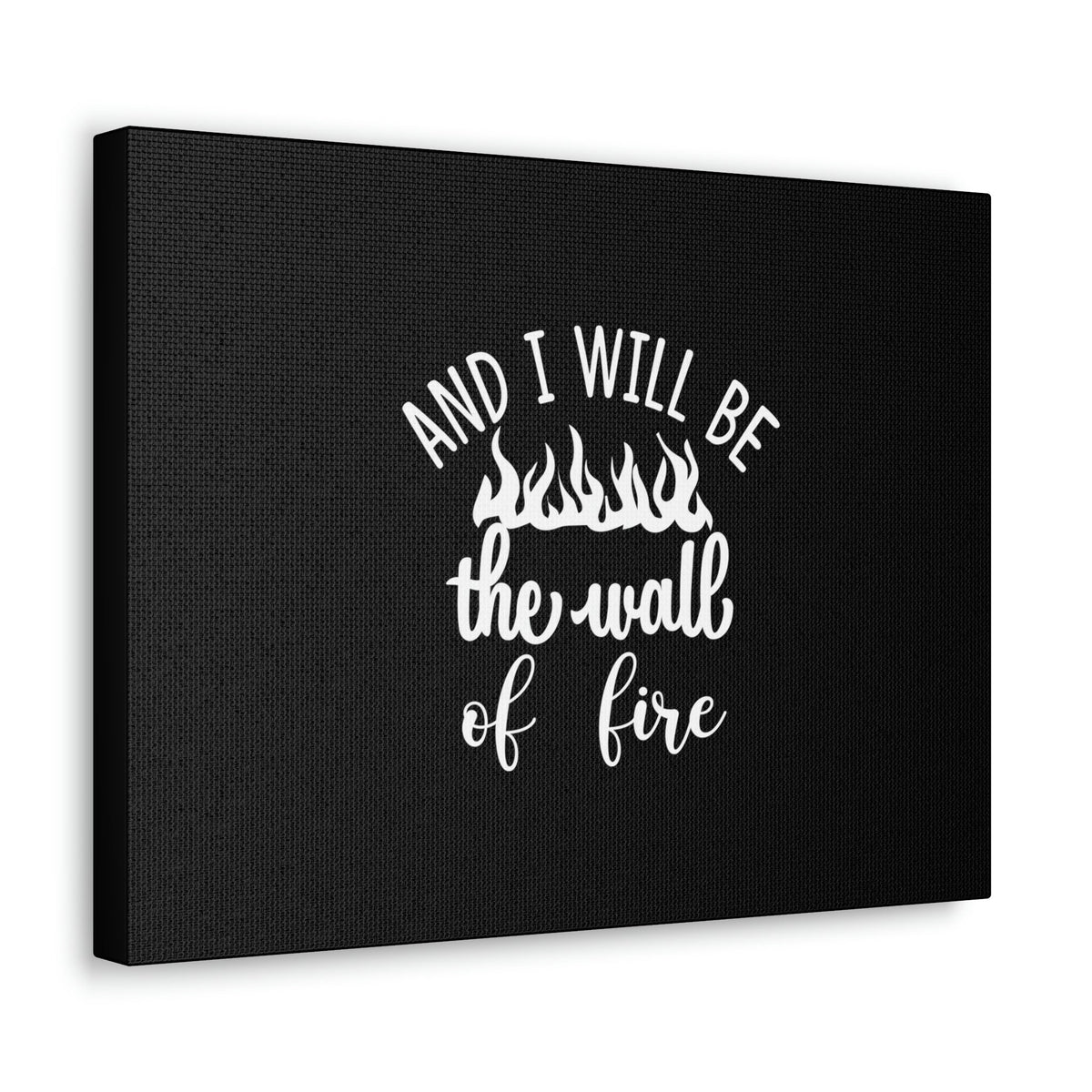 Scripture Walls I Will Be The Wall Of Fire Zechariah 2:5 Christian Wall Art Bible Verse Print Ready to Hang Unframed-Express Your Love Gifts