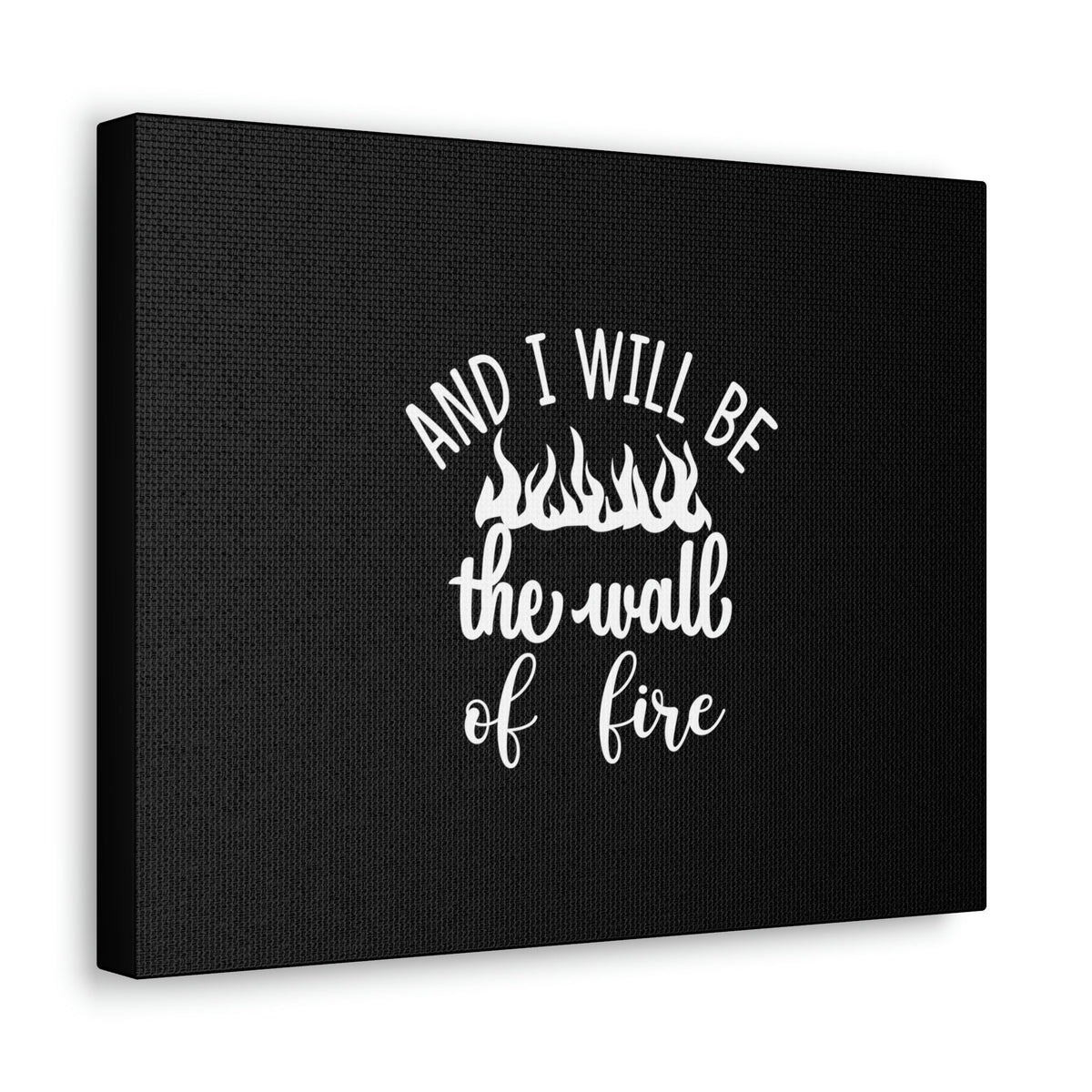 Scripture Walls I Will Be The Wall Of Fire Zechariah 2:5 Christian Wall Art Bible Verse Print Ready to Hang Unframed-Express Your Love Gifts