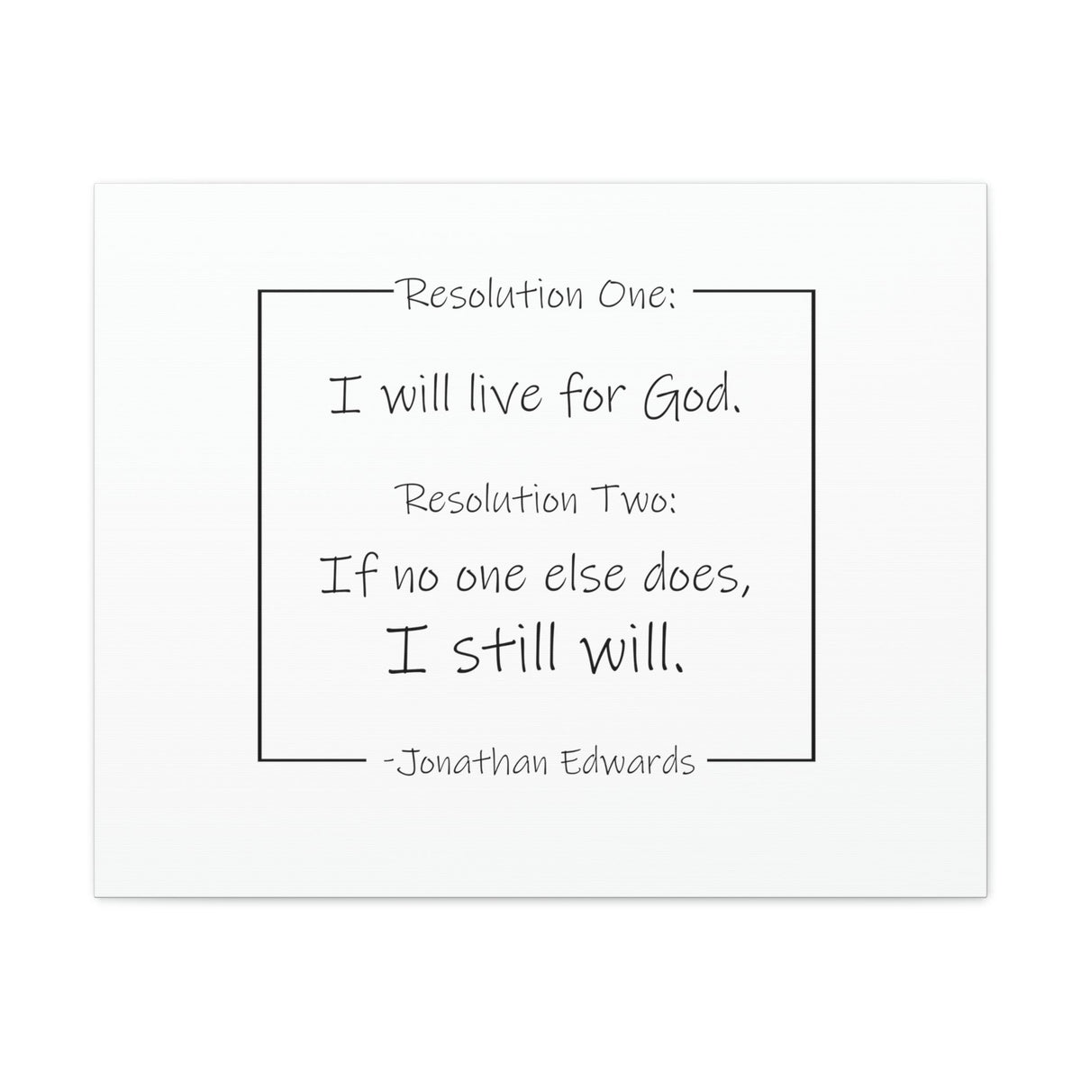 Scripture Walls I Will Live For God Isaiah 38:16 Jonathan Edwards Bible Canvas Christian Wall Art Ready to Hang Unframed-Express Your Love Gifts