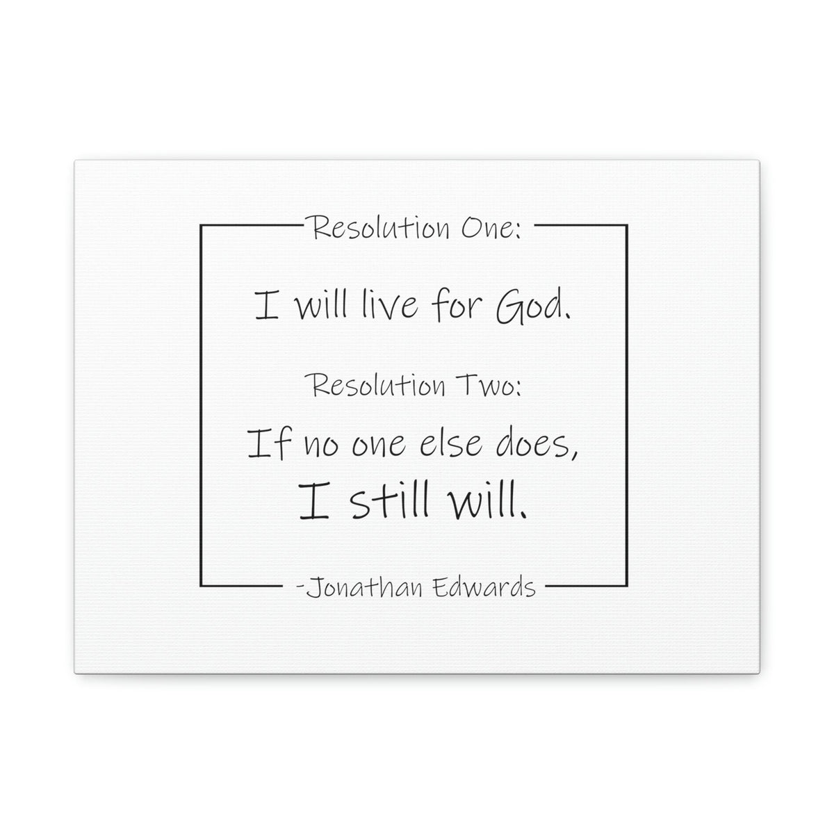 Scripture Walls I Will Live For God Isaiah 38:16 Jonathan Edwards Bible Canvas Christian Wall Art Ready to Hang Unframed-Express Your Love Gifts