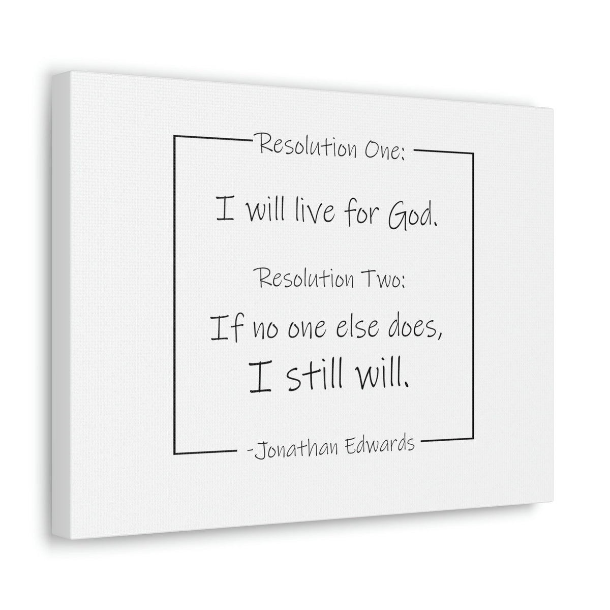 Scripture Walls I Will Live For God Isaiah 38:16 Jonathan Edwards Bible Canvas Christian Wall Art Ready to Hang Unframed-Express Your Love Gifts