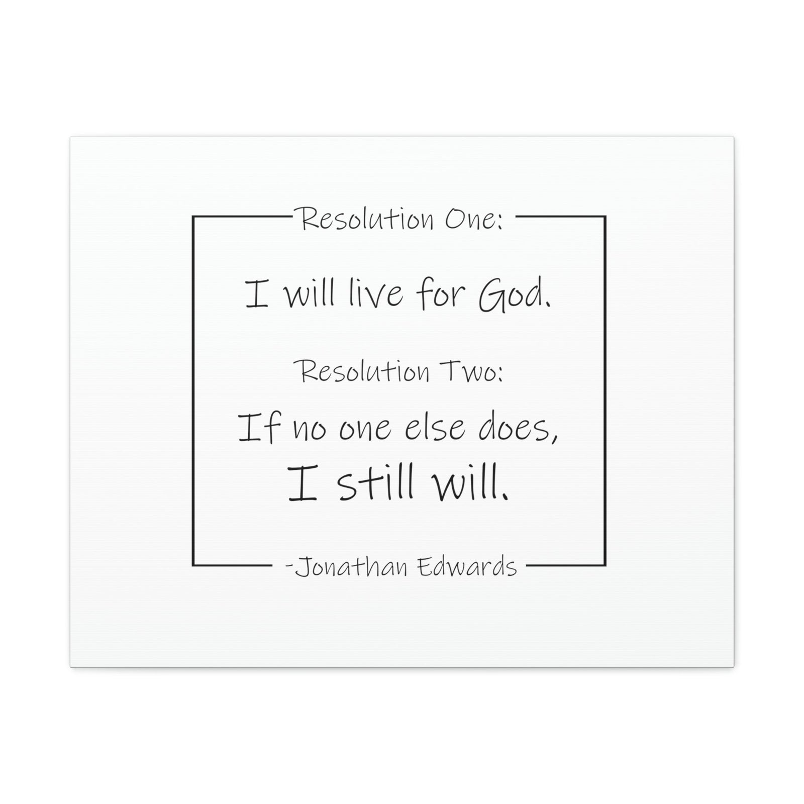 Scripture Walls I Will Live For God Isaiah 38:16 Jonathan Edwards Bible Canvas Christian Wall Art Ready to Hang Unframed-Express Your Love Gifts