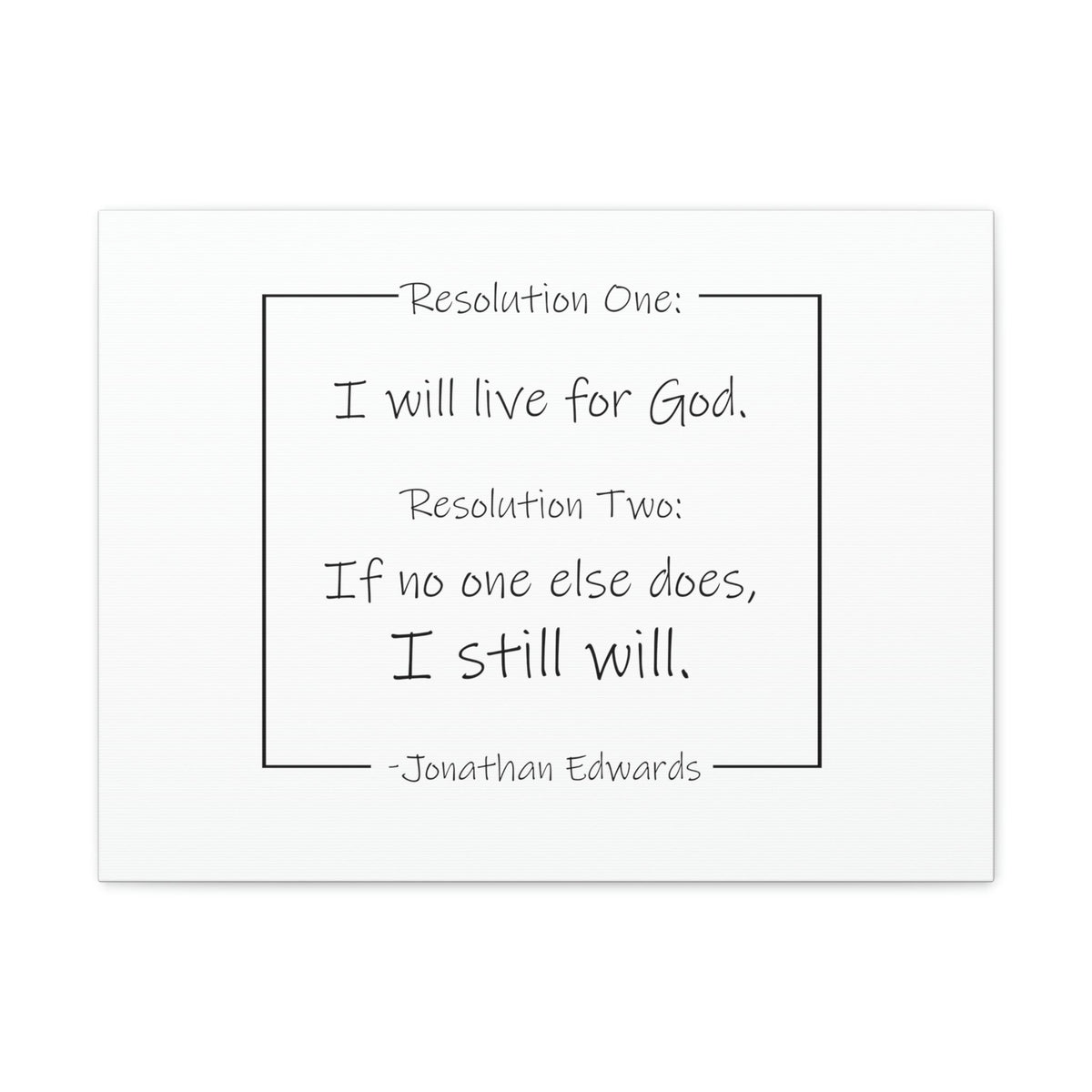 Scripture Walls I Will Live For God Isaiah 38:16 Jonathan Edwards Bible Canvas Christian Wall Art Ready to Hang Unframed-Express Your Love Gifts