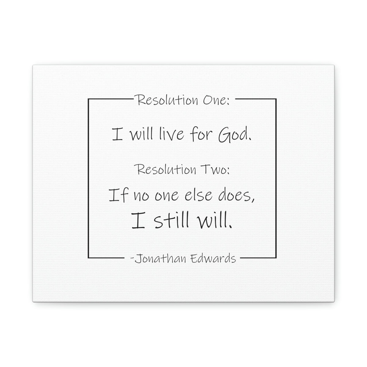Scripture Walls I Will Live For God Isaiah 38:16 Jonathan Edwards Bible Canvas Christian Wall Art Ready to Hang Unframed-Express Your Love Gifts