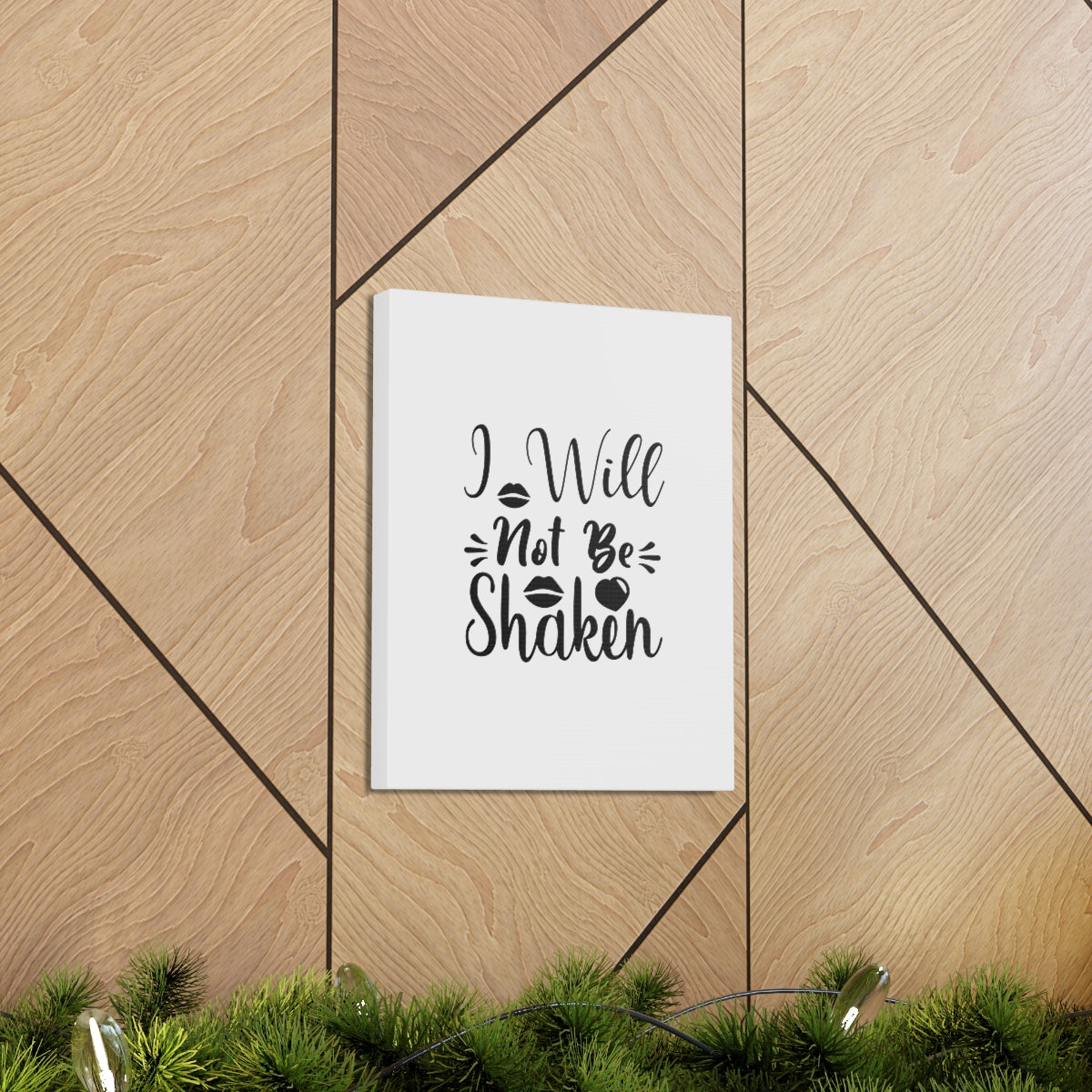 Scripture Walls I Will Not Be Shaken Acts 2:25 Christian Wall Art Bible Verse Print Ready to Hang Unframed-Express Your Love Gifts