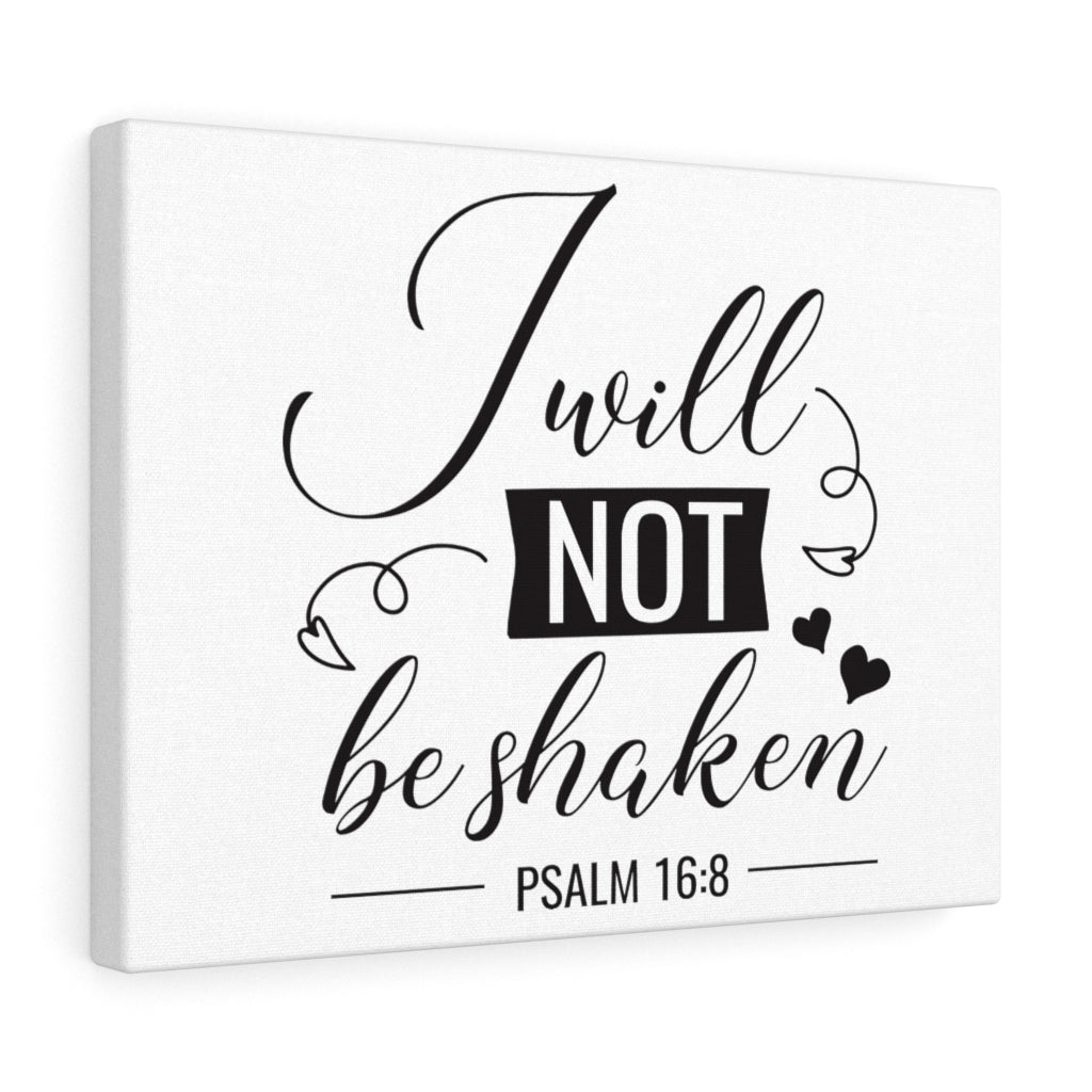 Scripture Walls I Will Not Psalm 16:8 Bible Verse Canvas Christian Wall Art Ready to Hang Unframed-Express Your Love Gifts