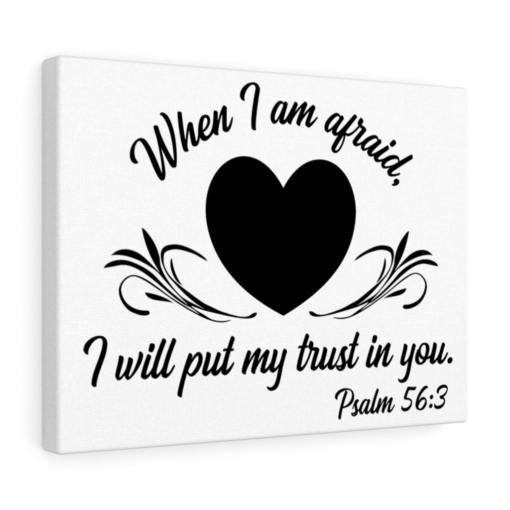 Scripture Walls I Will Put My Trust In You Psalm 56:3 Bible Verse Canvas Christian Wall Art Ready to Hang Unframed-Express Your Love Gifts