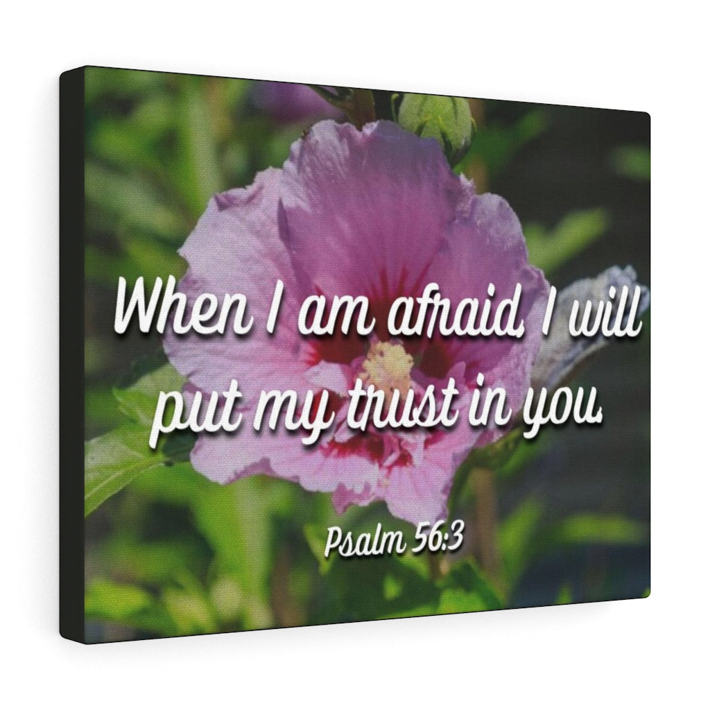 Scripture Walls I Will Put My Trust Psalm 56:3 Bible Verse Canvas Christian Wall Art Ready to Hang Unframed-Express Your Love Gifts
