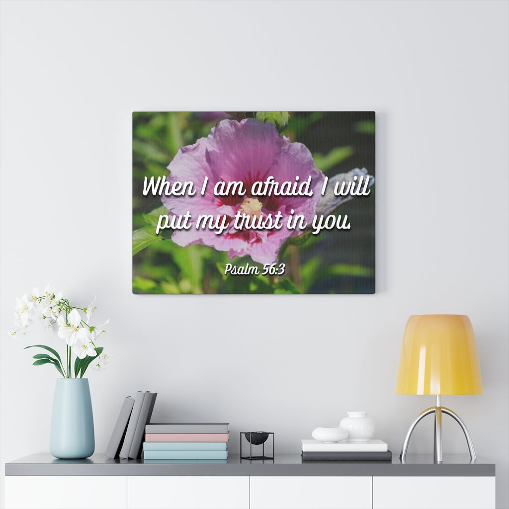 Scripture Walls I Will Put My Trust Psalm 56:3 Bible Verse Canvas Christian Wall Art Ready to Hang Unframed-Express Your Love Gifts