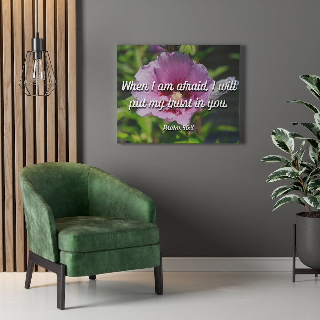 Scripture Walls I Will Put My Trust Psalm 56:3 Bible Verse Canvas Christian Wall Art Ready to Hang Unframed-Express Your Love Gifts
