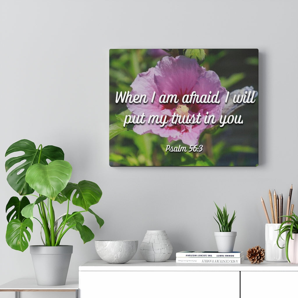Scripture Walls I Will Put My Trust Psalm 56:3 Bible Verse Canvas Christian Wall Art Ready to Hang Unframed-Express Your Love Gifts