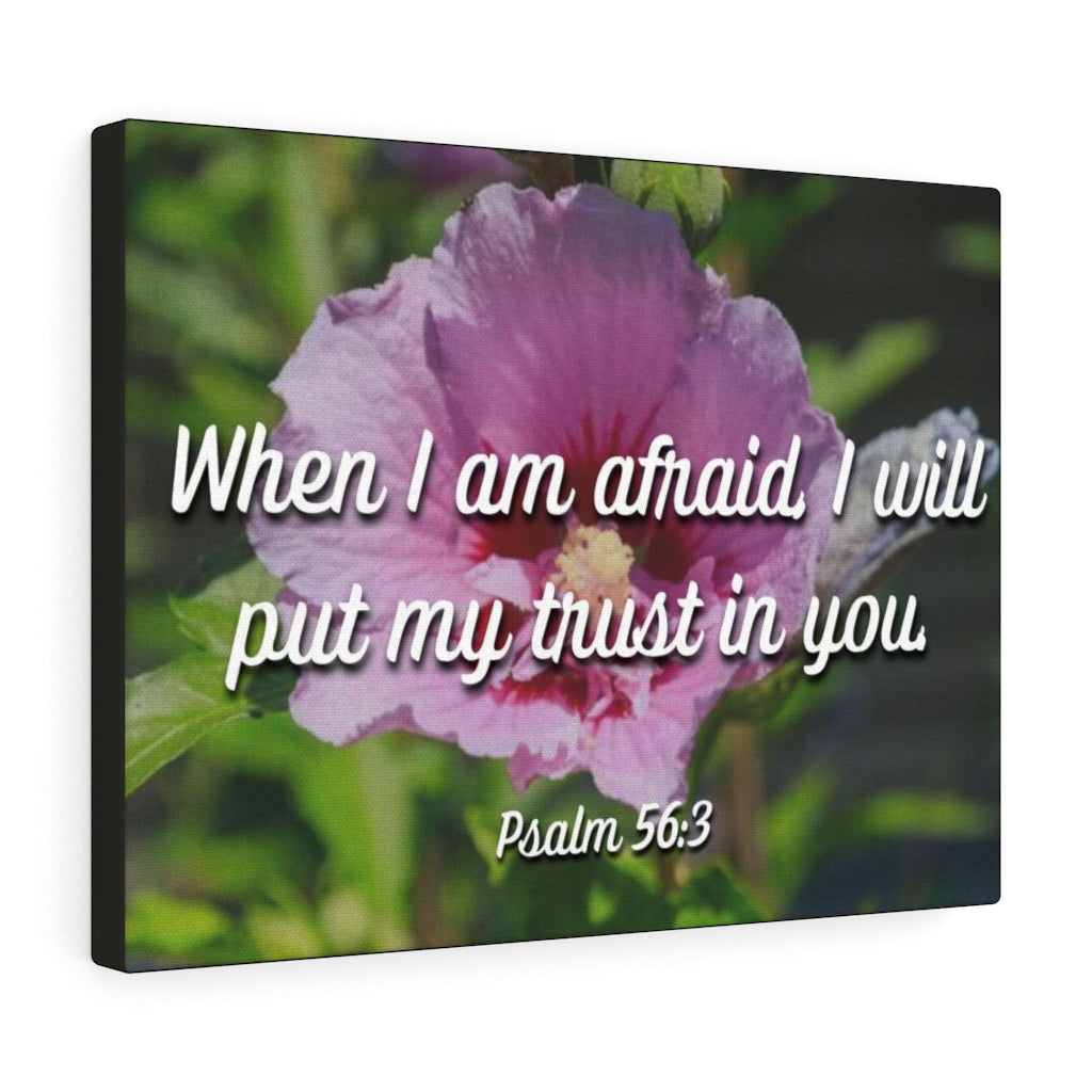Scripture Walls I Will Put My Trust Psalm 56:3 Bible Verse Canvas Christian Wall Art Ready to Hang Unframed-Express Your Love Gifts
