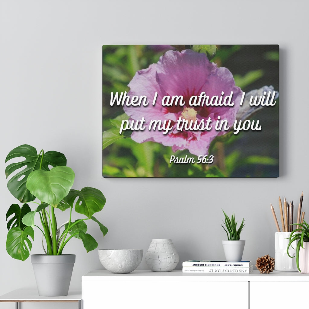 Scripture Walls I Will Put My Trust Psalm 56:3 Bible Verse Canvas Christian Wall Art Ready to Hang Unframed-Express Your Love Gifts