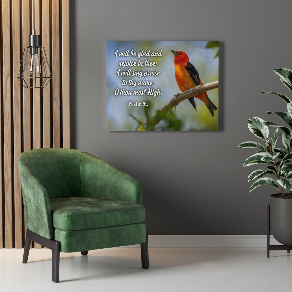 Scripture Walls I Will Sing Praise Psalm 9:2 Christian Home Decor Bible Art Unframed-Express Your Love Gifts