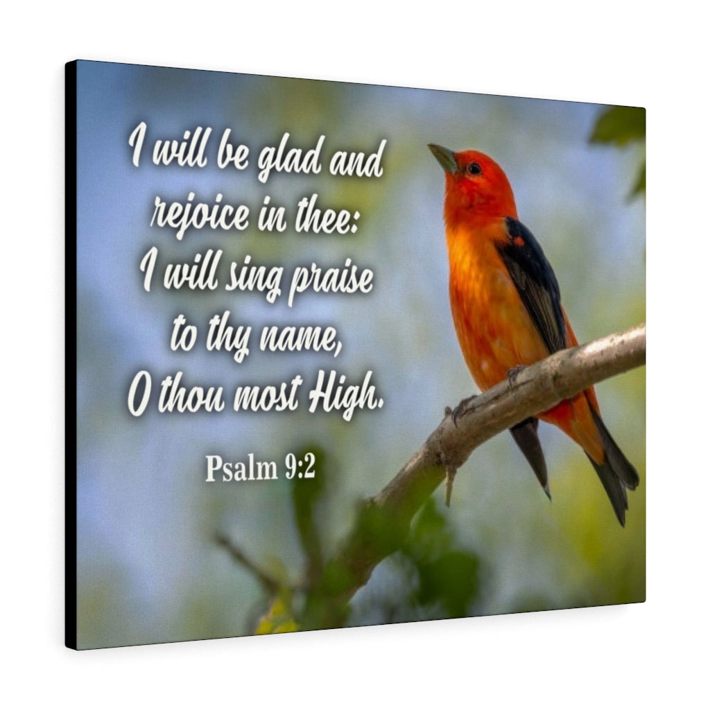 Scripture Walls I Will Sing Praise Psalm 9:2 Christian Home Decor Bible Art Unframed-Express Your Love Gifts