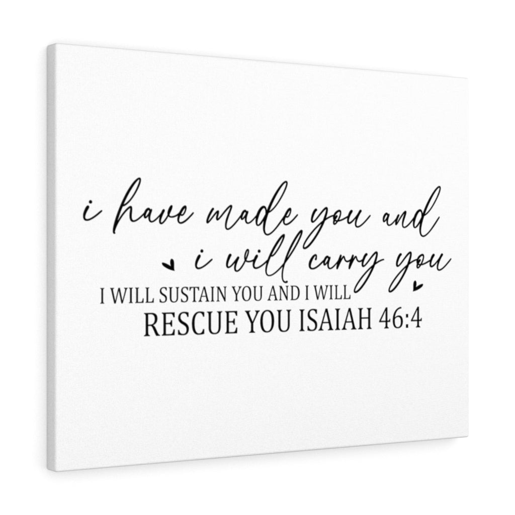Scripture Walls I Will Sustain You Isaiah 46:4 Bible Verse Canvas Christian Wall Art Ready to Hang Unframed-Express Your Love Gifts