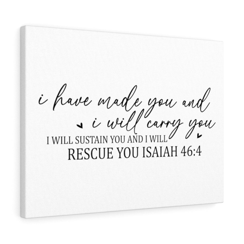 Scripture Walls I Will Sustain You Isaiah 46:4 Bible Verse Canvas Christian Wall Art Ready to Hang Unframed-Express Your Love Gifts