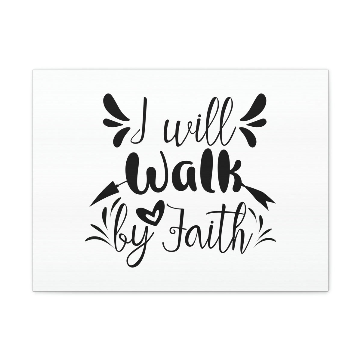 Scripture Walls I Will Walk 2 Corinthians 5:7 Arrow Christian Wall Art Bible Verse Print Ready to Hang Unframed-Express Your Love Gifts