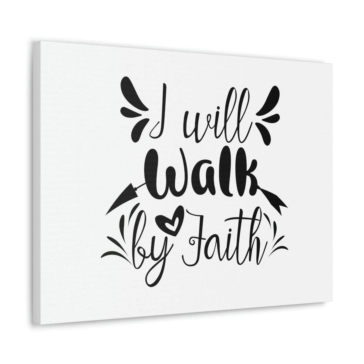 Scripture Walls I Will Walk 2 Corinthians 5:7 Arrow Christian Wall Art Bible Verse Print Ready to Hang Unframed-Express Your Love Gifts
