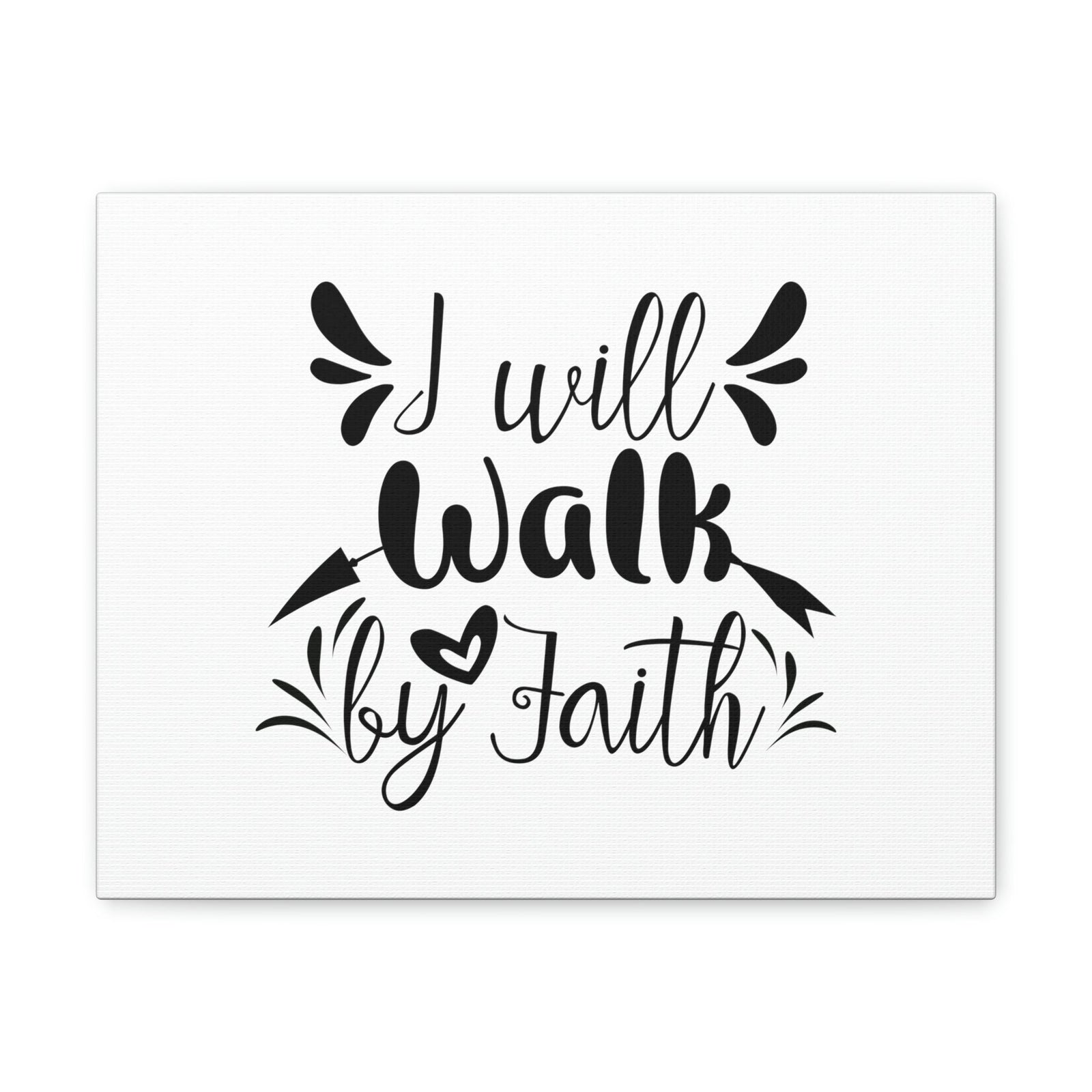 Scripture Walls I Will Walk 2 Corinthians 5:7 Arrow Christian Wall Art Bible Verse Print Ready to Hang Unframed-Express Your Love Gifts