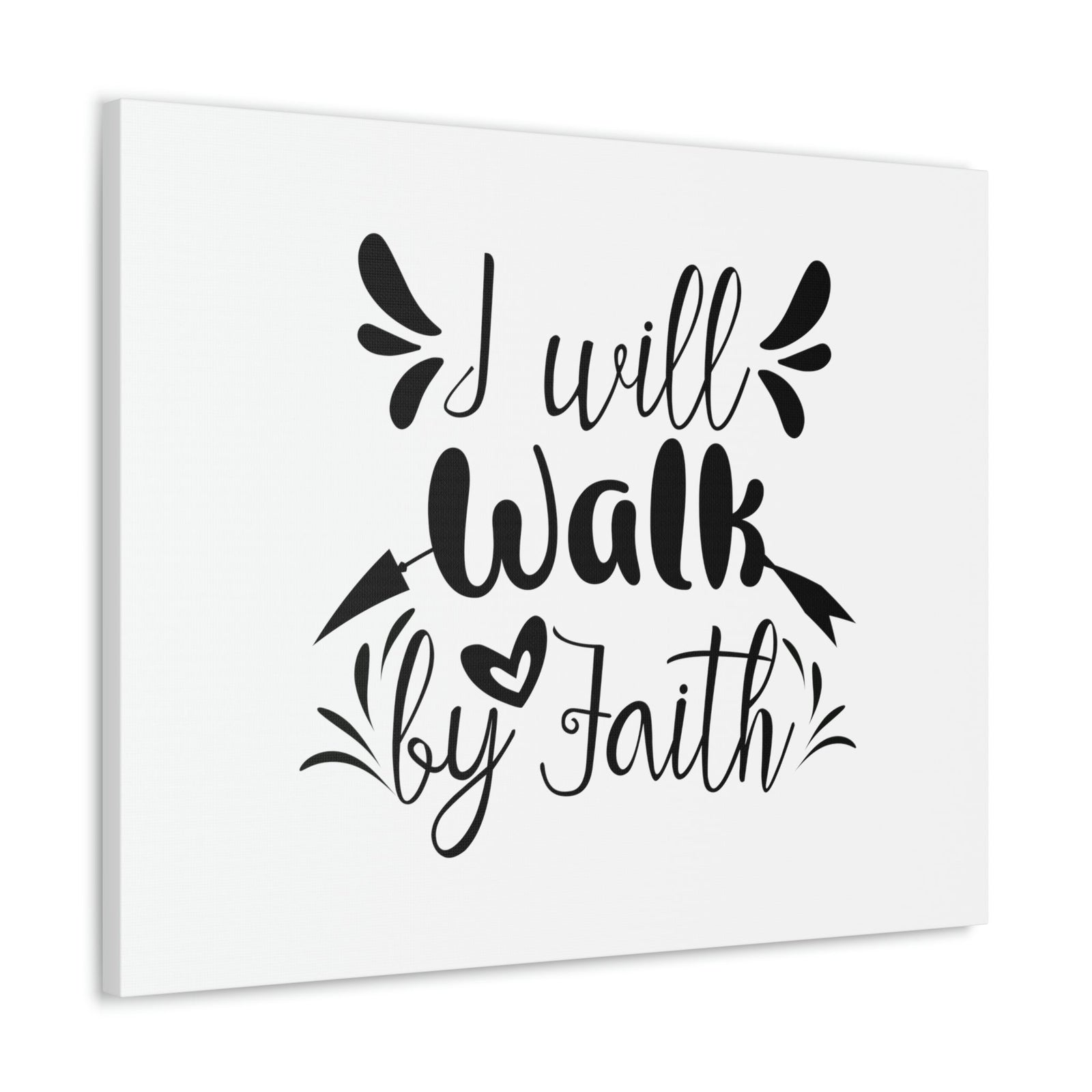 Scripture Walls I Will Walk 2 Corinthians 5:7 Arrow Christian Wall Art Bible Verse Print Ready to Hang Unframed-Express Your Love Gifts