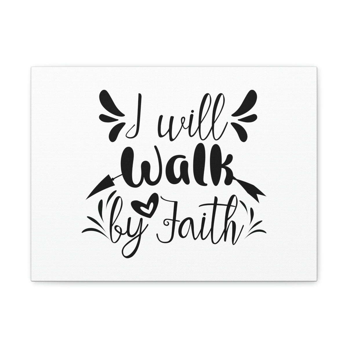 Scripture Walls I Will Walk 2 Corinthians 5:7 Arrow Christian Wall Art Bible Verse Print Ready to Hang Unframed-Express Your Love Gifts