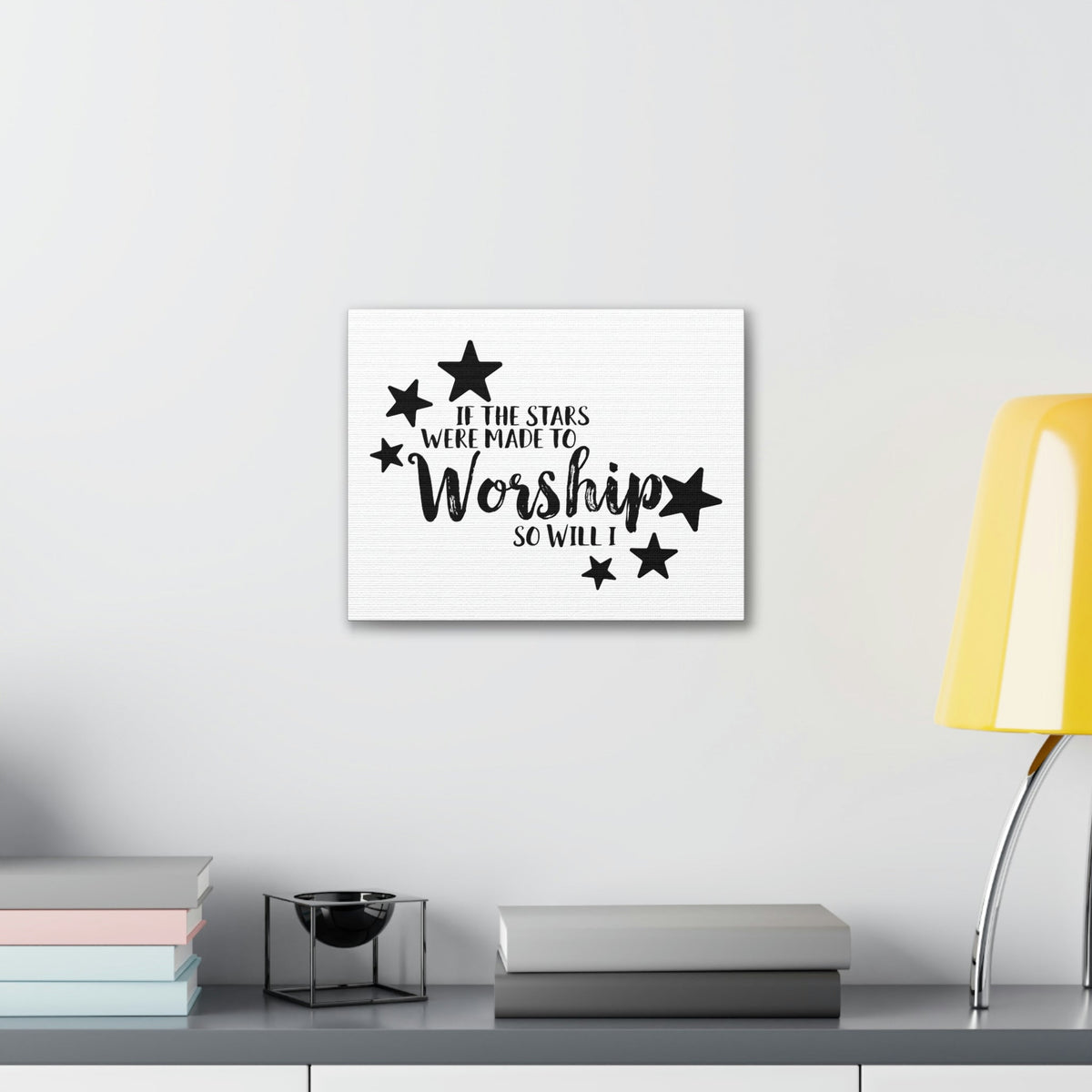 Scripture Walls If The Stars Were Made To Worship So Will I Psalms 148:3-6 Christian Wall Art Print Ready to Hang Unframed-Express Your Love Gifts