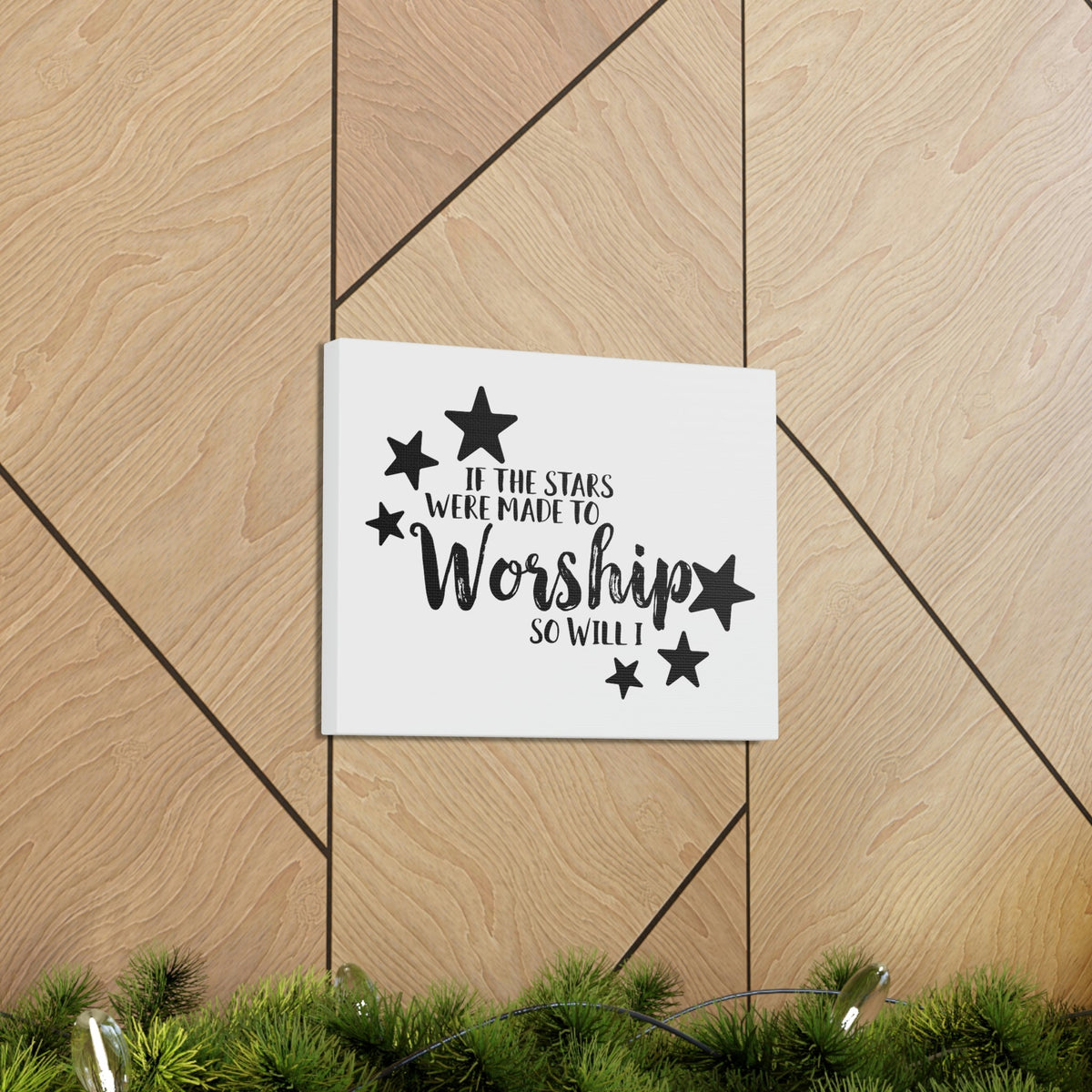 Scripture Walls If The Stars Were Made To Worship So Will I Psalms 148:3-6 Christian Wall Art Print Ready to Hang Unframed-Express Your Love Gifts