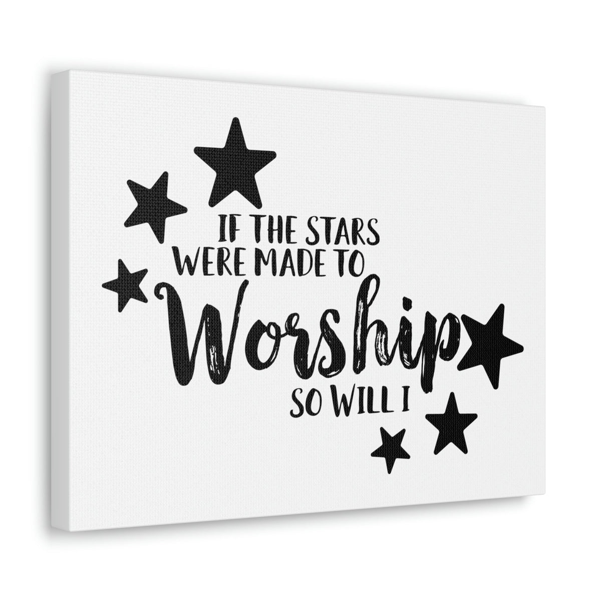 Scripture Walls If The Stars Were Made To Worship So Will I Psalms 148:3-6 Christian Wall Art Print Ready to Hang Unframed-Express Your Love Gifts