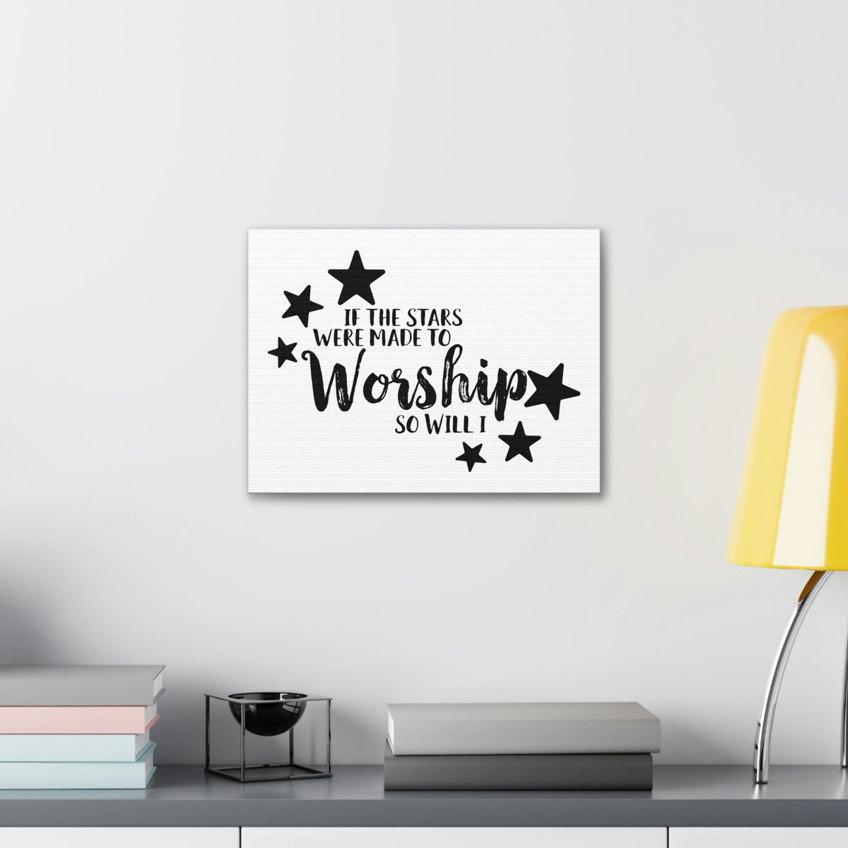Scripture Walls If The Stars Were Made To Worship So Will I Psalms 148:3-6 Christian Wall Art Print Ready to Hang Unframed-Express Your Love Gifts