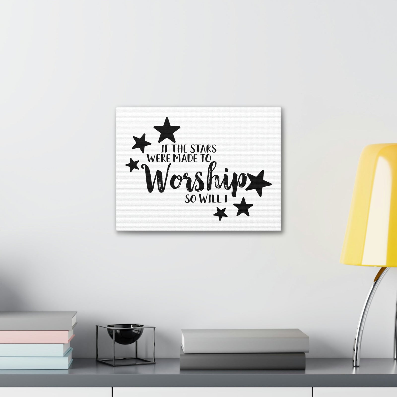 Scripture Walls If The Stars Were Made To Worship So Will I Psalms 148:3-6 Christian Wall Art Print Ready to Hang Unframed-Express Your Love Gifts
