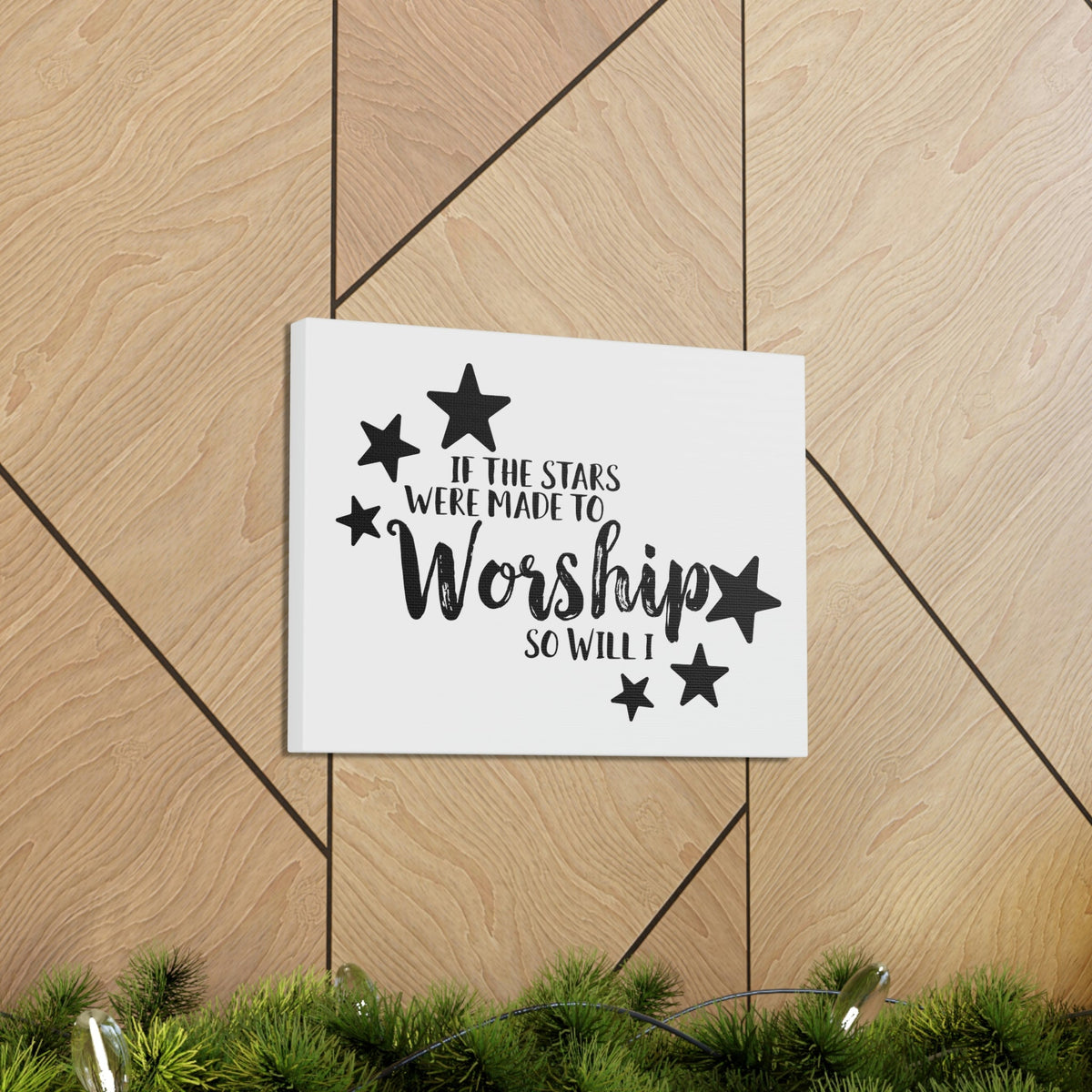 Scripture Walls If The Stars Were Made To Worship So Will I Psalms 148:3-6 Christian Wall Art Print Ready to Hang Unframed-Express Your Love Gifts