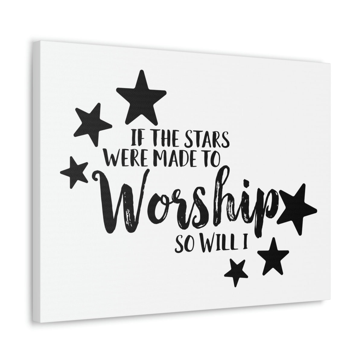 Scripture Walls If The Stars Were Made To Worship So Will I Psalms 148:3-6 Christian Wall Art Print Ready to Hang Unframed-Express Your Love Gifts
